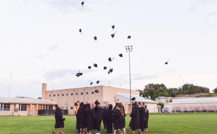THAT'S A WRAP for the senior class of 2026 who graduated at Findlay Field on Friday, May 15. See our graduation special section in this newspaper. Madolyn Nasworthy, photo.