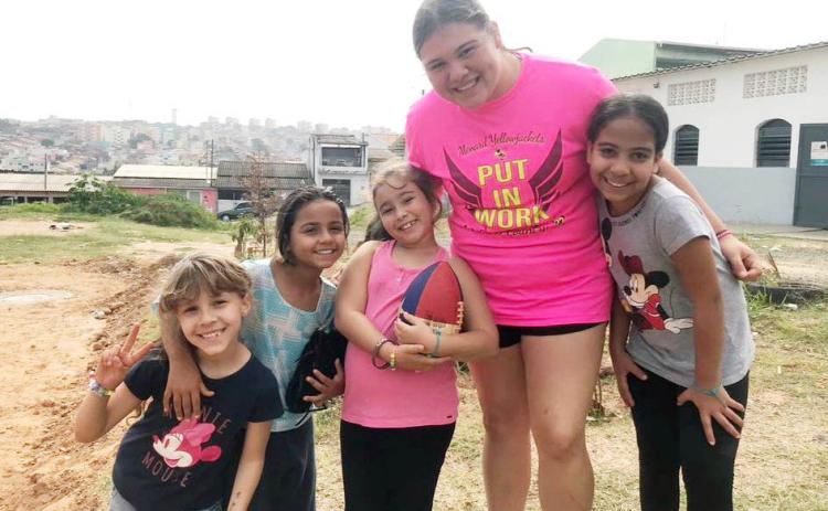 Kristen Portilla enjoyed a previous mission trip to Brazil, pictured above, and is raising funds for her next mission adventure this summer. Kristen is a successful and involved senior at Menard High School. Courtesy photo.