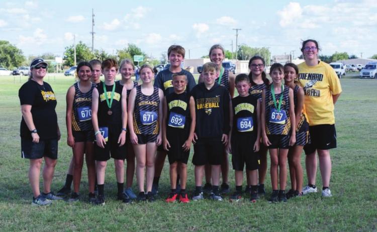 Menard Junior High Cross Country makes great strides at fi rst meet!