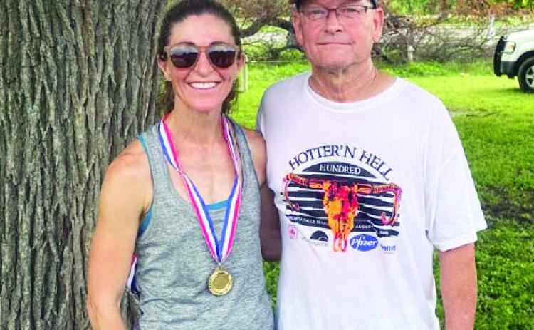 LEFT- Kelly Murchison and Lee Murchison both ran in the 5k Saturday morning.