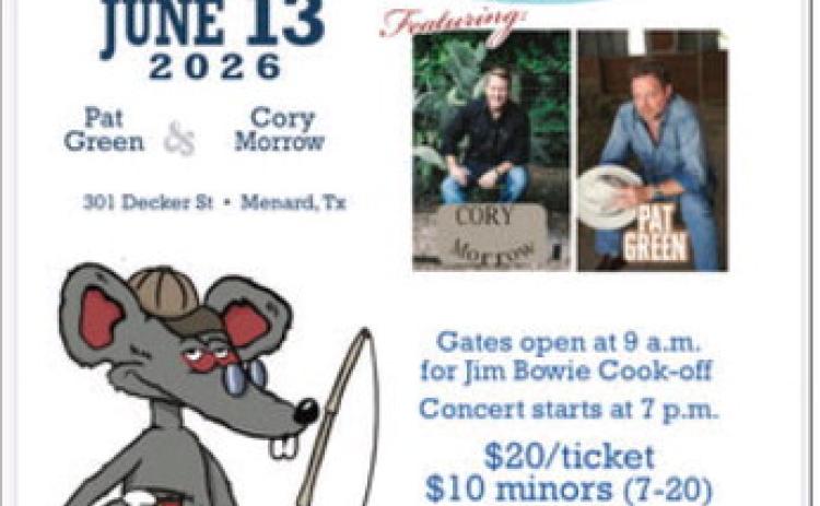 River Rat Fest & Jim Bowie Cook-off this weekend