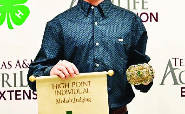 Menard teen is 4-H state champion Mohair judger