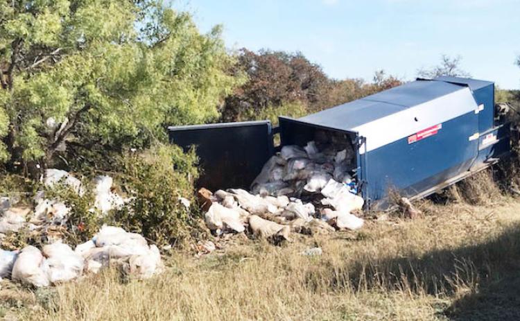 A trashy situation: Garbage truck crashes on US 83 N