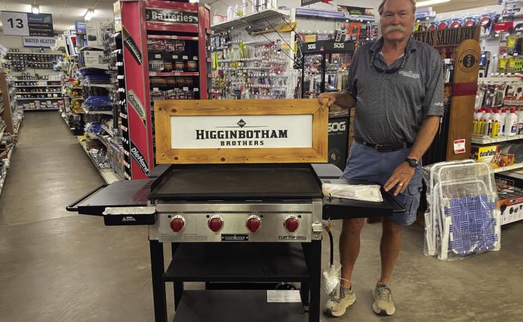 Menard 4-H kids are selling raffle tickets ($5 each or 6 for $25) to help cover enrollment fees for the new year. The Black Stone Grill (above) generously donated by Higginbothoms, shown with manager Bruce Hough, is up for grabs, as well as $250 in meat raised right here in Menard County. If you can’t find a kid peddling tickets go by the extension office in the Menard Courthouse to get yours today!